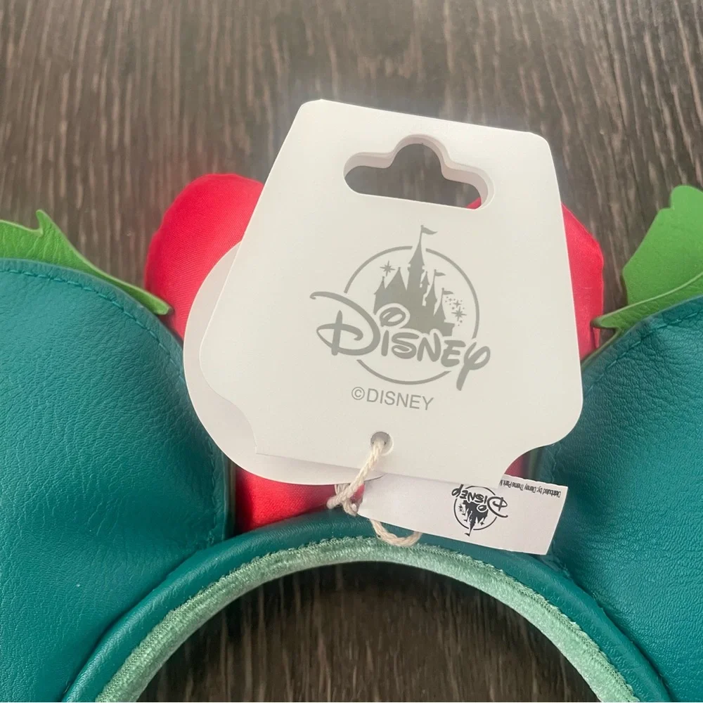 New! Mickey and Minnie Mouse Loungefly Glow-in-the-Dark Holiday Ear Headband